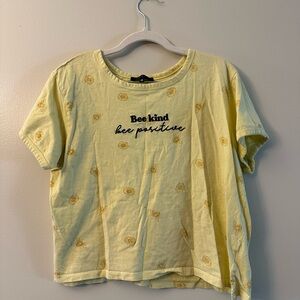 Bee Positive Yellow Women's Tee